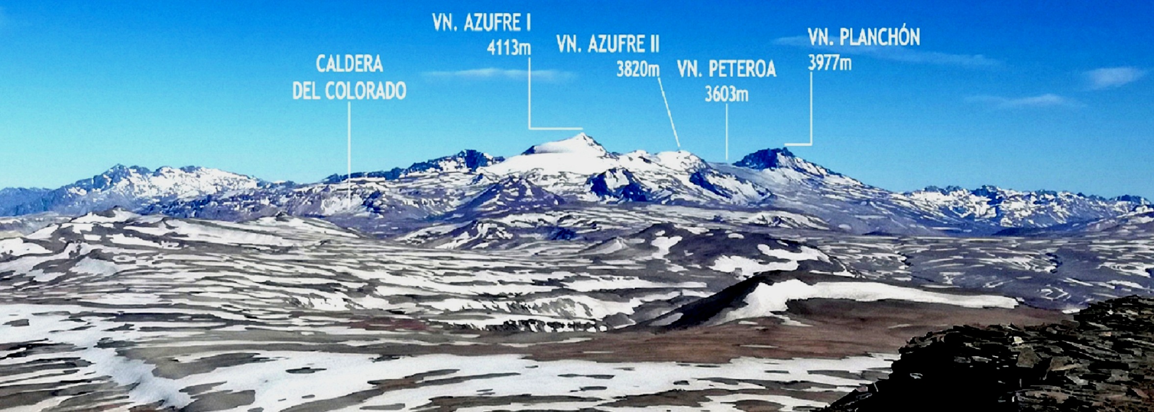 Travesía volcánes Azufre-del Planchón-Peteroa 4.150m
